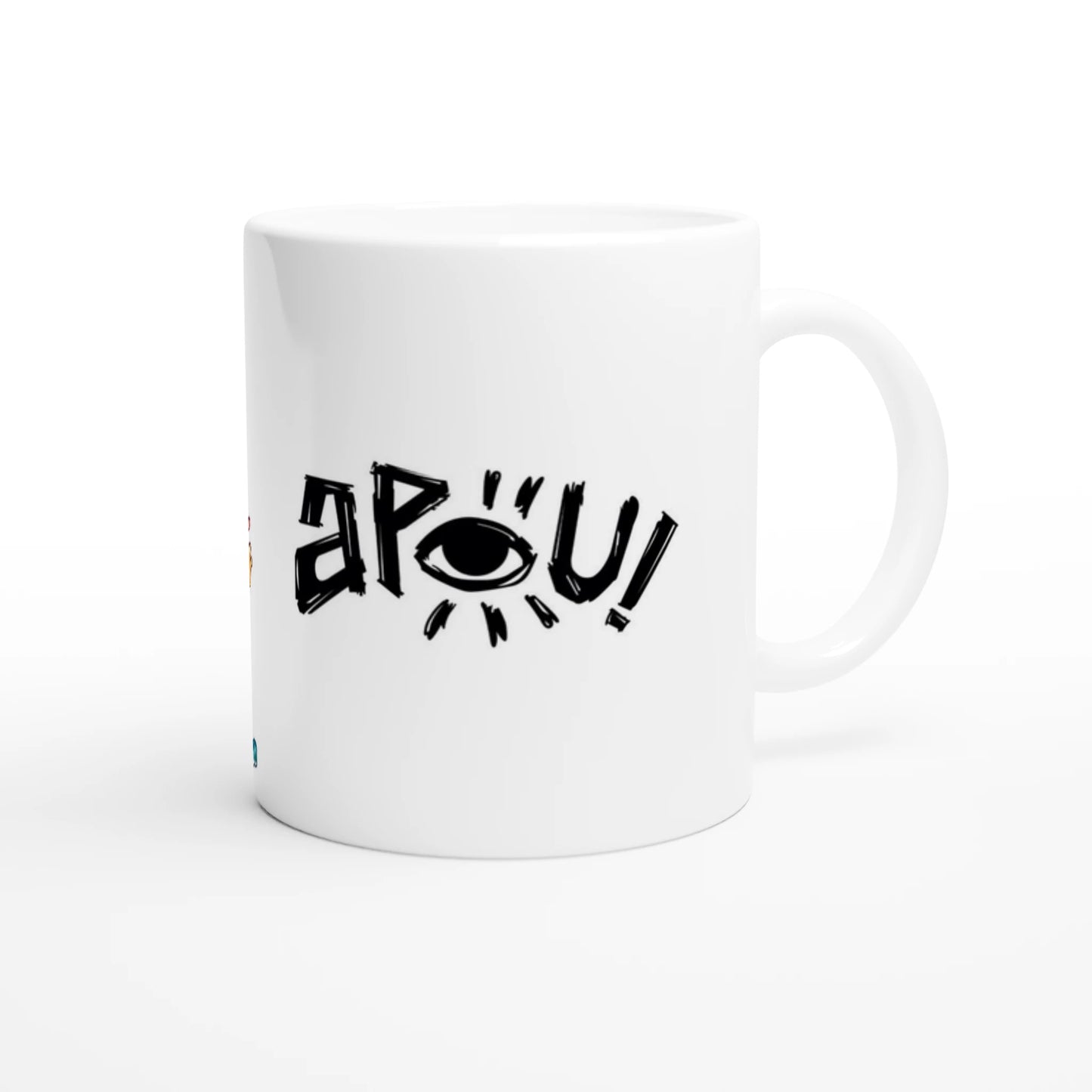 Mug au design d'APOU SHINY – Bataille des familles - un jeu de cartes familial plein de malice et de stratégie - Editeur : NO ONE GAMES