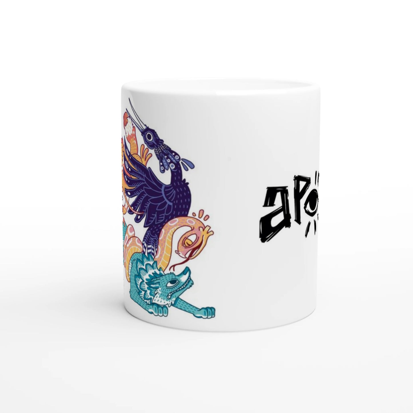 Mug au design d'APOU SHINY – Bataille des familles - un jeu de cartes familial plein de malice et de stratégie - Editeur : NO ONE GAMES