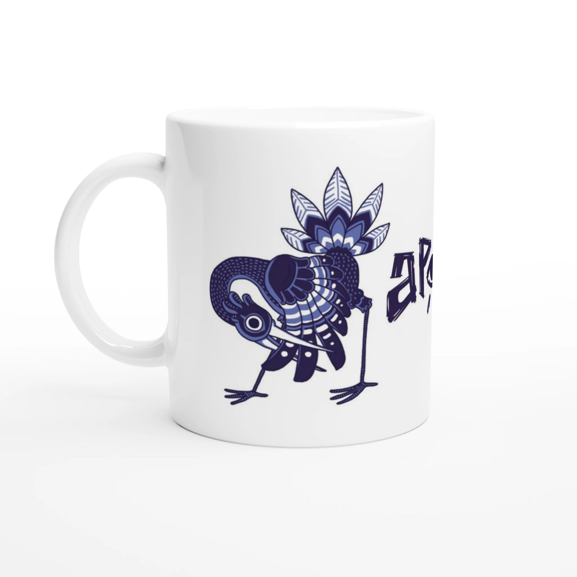 Mug au design d'APOU SHINY – Duo d'Oiseaux- un jeu de cartes familial plein de malice et de stratégie - Editeur : NO ONE GAMES