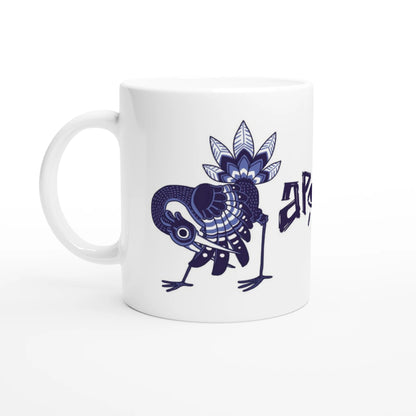 Mug au design d'APOU SHINY – Duo d'Oiseaux- un jeu de cartes familial plein de malice et de stratégie - Editeur : NO ONE GAMES