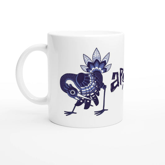 Mug au design d'APOU SHINY – Duo d'Oiseaux- un jeu de cartes familial plein de malice et de stratégie - Editeur : NO ONE GAMES
