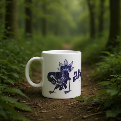 Mug au design d'APOU SHINY – Duo d'Oiseaux- un jeu de cartes familial plein de malice et de stratégie - Editeur : NO ONE GAMES