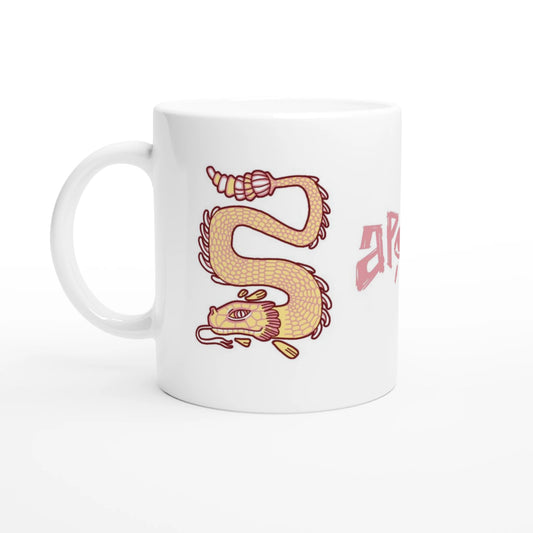 Mug au design d'APOU SHINY – Duo de Serpents - un jeu de cartes familial plein de malice et de stratégie - Editeur : NO ONE GAMES