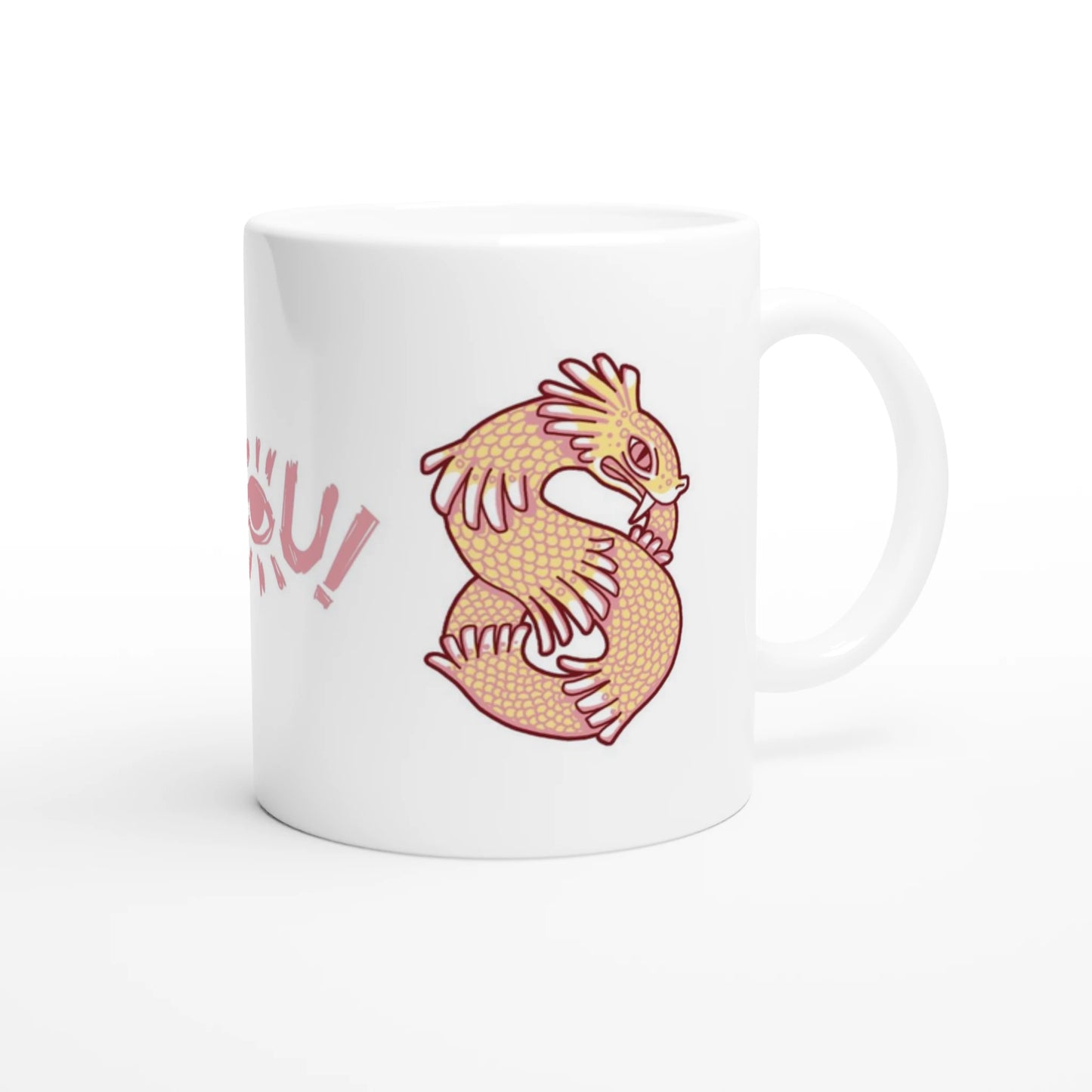 Mug au design d'APOU SHINY – Duo de Serpents - un jeu de cartes familial plein de malice et de stratégie - Editeur : NO ONE GAMES