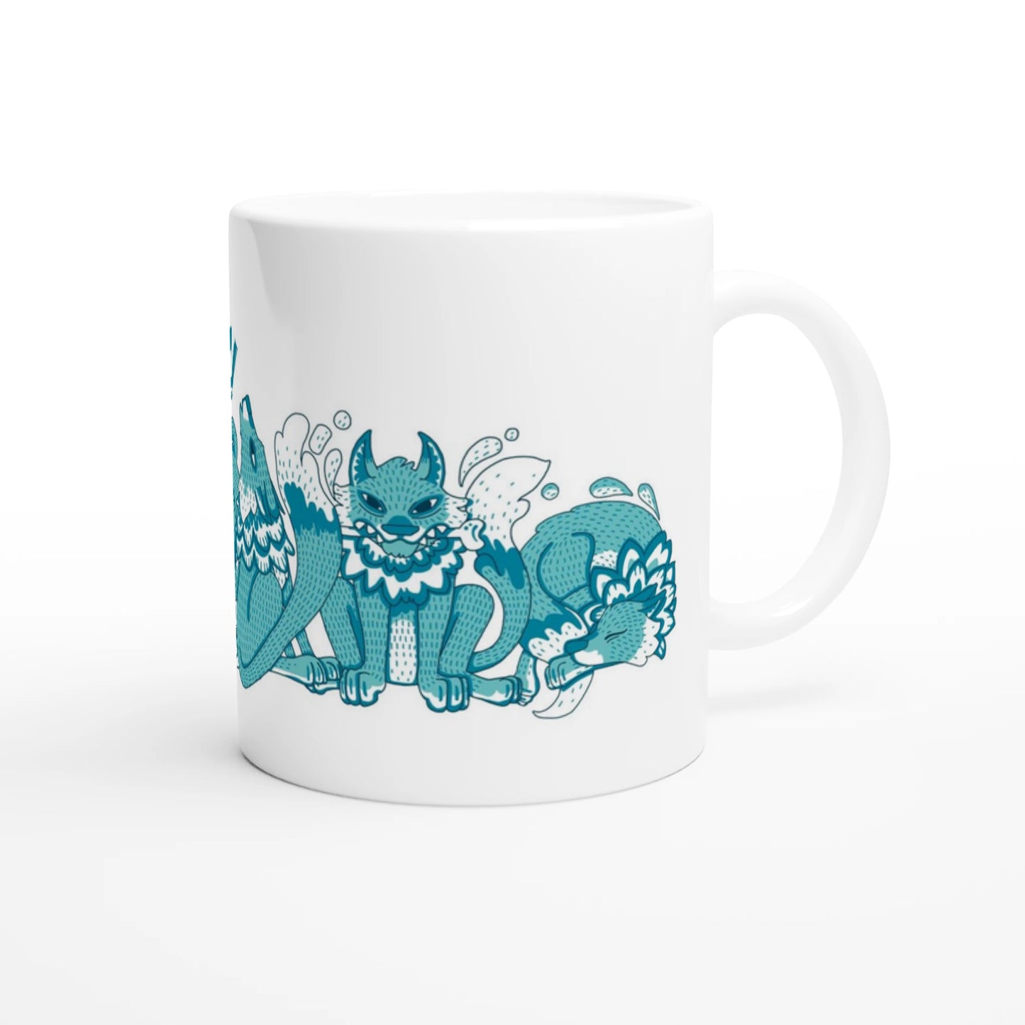 Mug au design d'APOU SHINY – Famille des Loups- un jeu de cartes familial plein de malice et de stratégie - Editeur : NO ONE GAMES