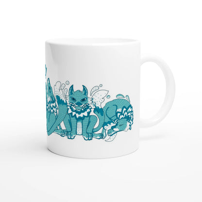 Mug au design d'APOU SHINY – Famille des Loups- un jeu de cartes familial plein de malice et de stratégie - Editeur : NO ONE GAMES
