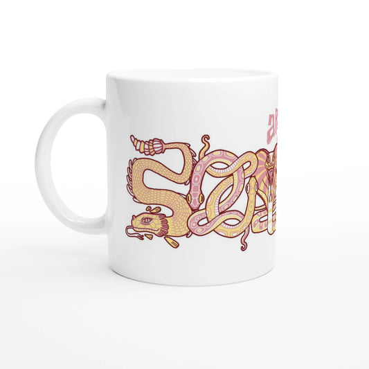 Mug au design d'APOU SHINY – Famille des Serpents- un jeu de cartes familial plein de malice et de stratégie - Editeur : NO ONE GAMES