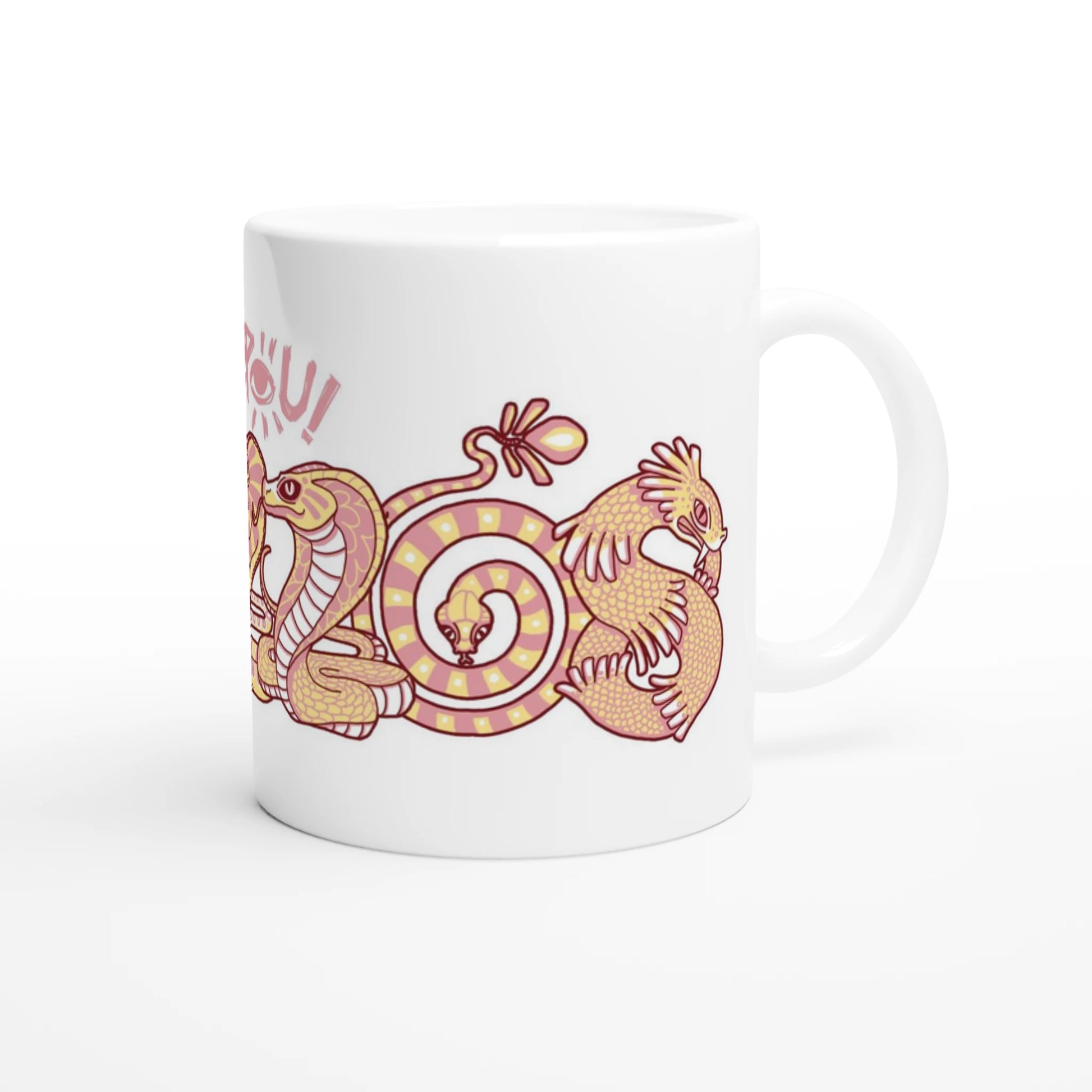 Mug au design d'APOU SHINY – Famille des Serpents- un jeu de cartes familial plein de malice et de stratégie - Editeur : NO ONE GAMES