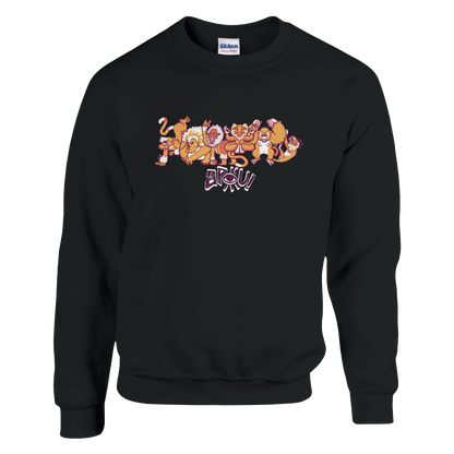 Sweat-Shirt au design d'APOU SHINY – Famille des Singes en Clan - un jeu de cartes familial plein de malice et de stratégie - Editeur : NO ONE GAMES