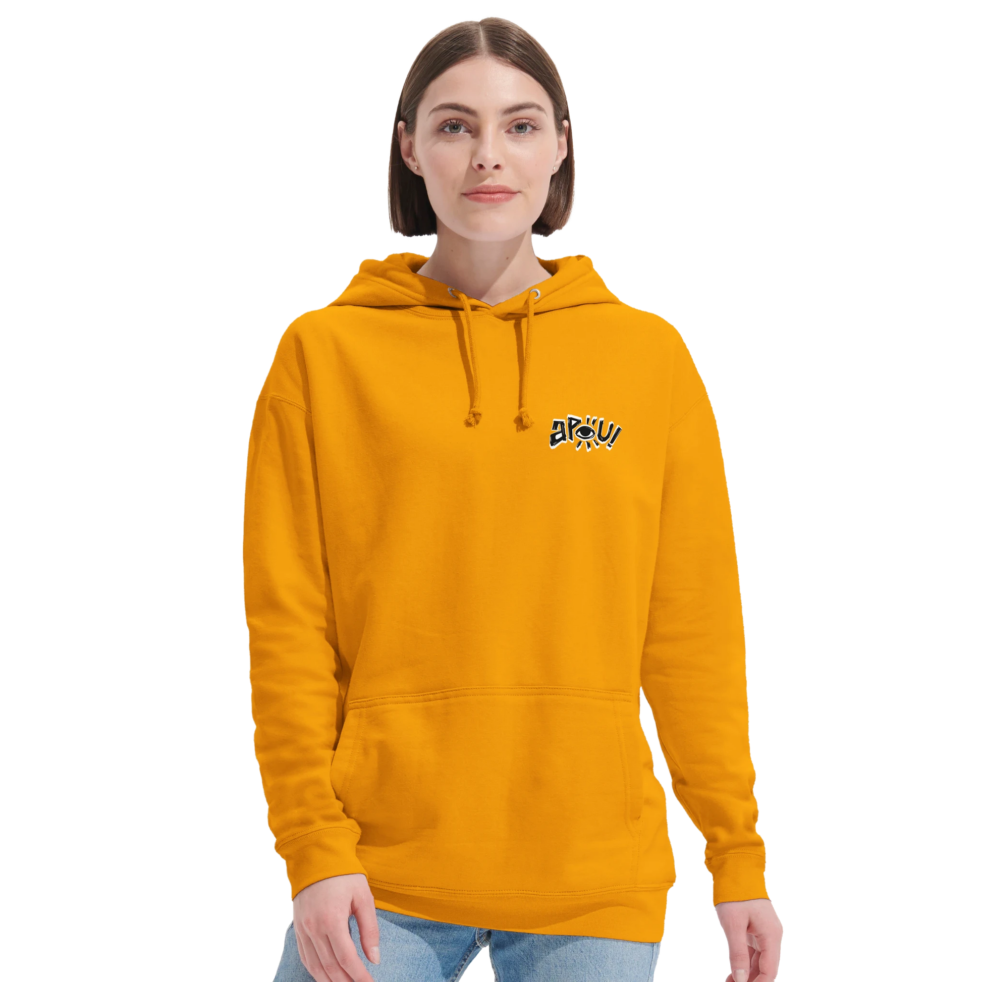 Sweat-Shirt à capuche au design d'APOU SHINY – Famille des Oiseaux en Totem - un jeu de cartes familial plein de malice et de stratégie - Editeur : NO ONE GAMES