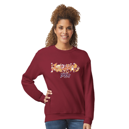 Sweat-Shirt au design d'APOU SHINY – Famille des Singes en Clan - un jeu de cartes familial plein de malice et de stratégie - Editeur : NO ONE GAMES