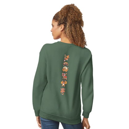 Sweat-Shirt au design d'APOU SHINY – Famille des Singes en Totem - un jeu de cartes familial plein de malice et de stratégie - Editeur : NO ONE GAMES