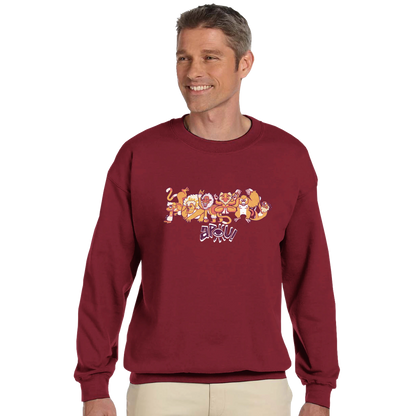 Sweat-Shirt au design d'APOU SHINY – Famille des Singes en Clan - un jeu de cartes familial plein de malice et de stratégie - Editeur : NO ONE GAMES