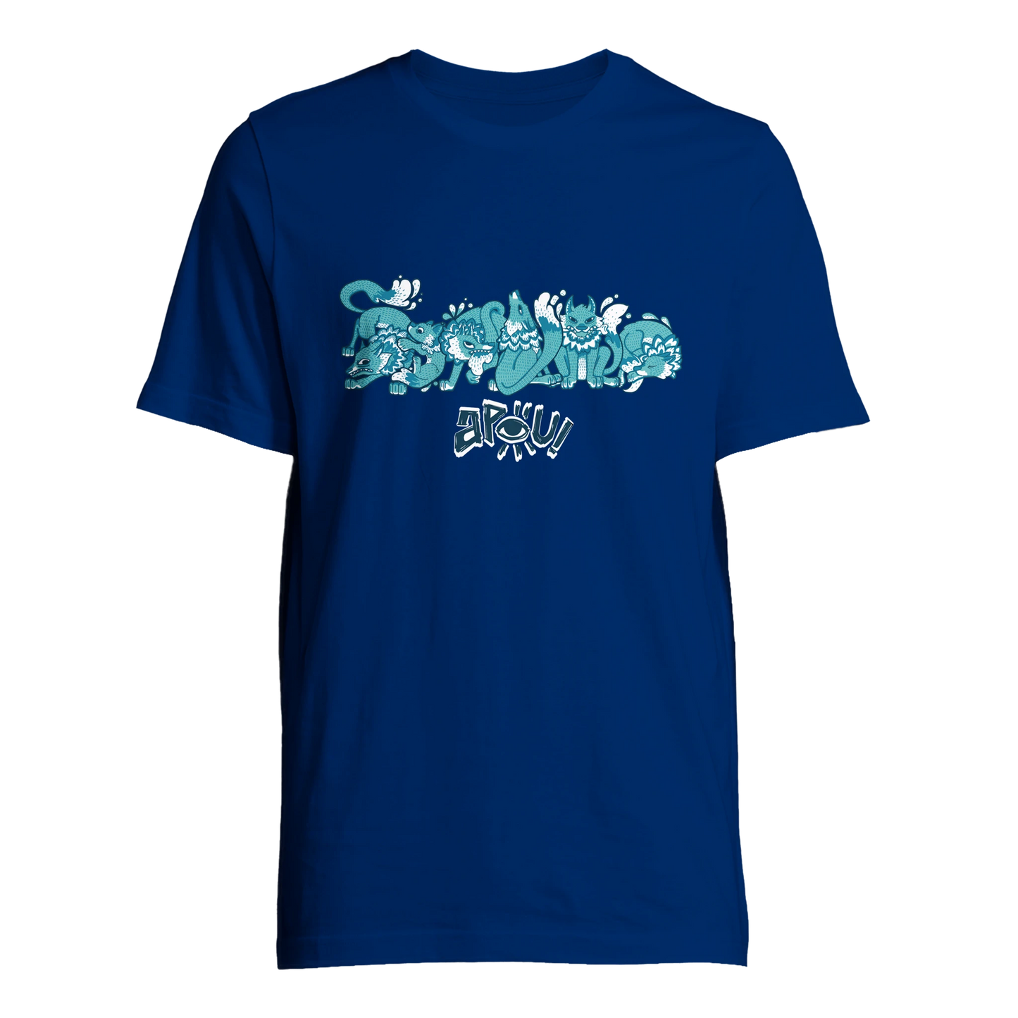 T-shirt au design d'APOU SHINY – Famille des Loups en Clan - un jeu de cartes familial plein de malice et de stratégie - Editeur : NO ONE GAMES