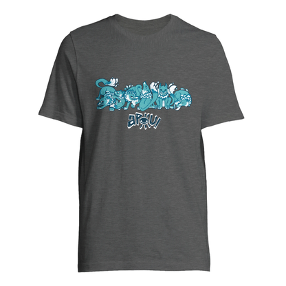 T-shirt au design d'APOU SHINY – Famille des Loups en Clan - un jeu de cartes familial plein de malice et de stratégie - Editeur : NO ONE GAMES