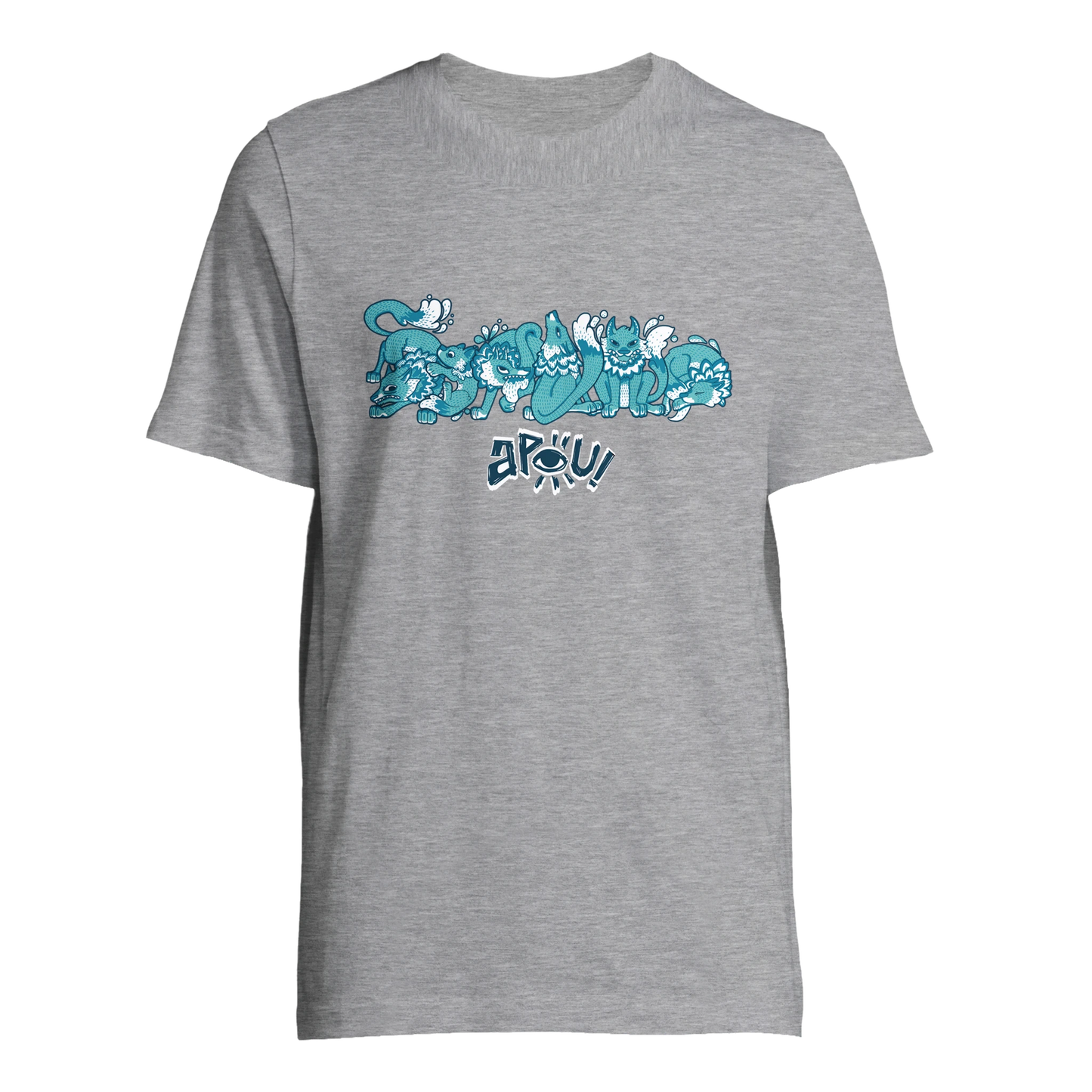 T-shirt au design d'APOU SHINY – Famille des Loups en Clan - un jeu de cartes familial plein de malice et de stratégie - Editeur : NO ONE GAMES