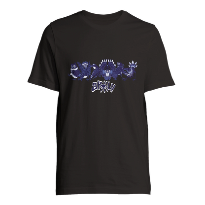 T-shirt au design d'APOU SHINY – Famille des Oiseaux en Clan - un jeu de cartes familial plein de malice et de stratégie - Editeur : NO ONE GAMES