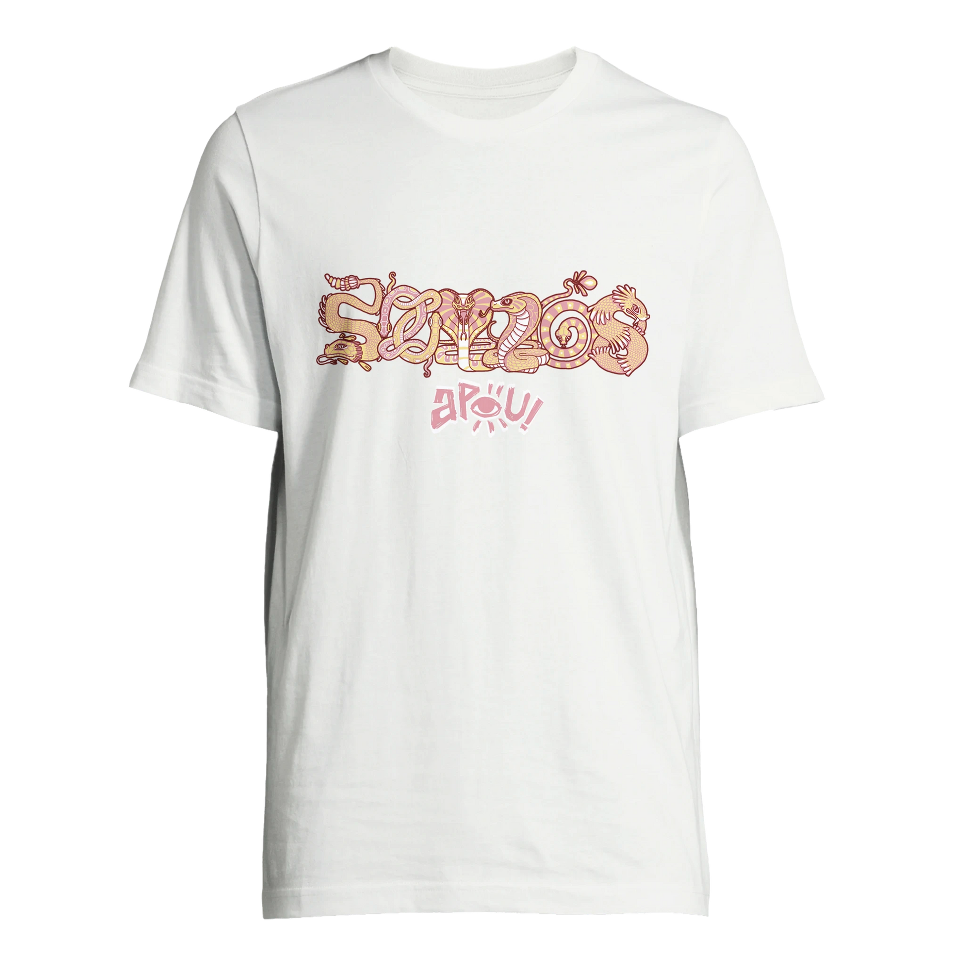 T-shirt au design d'APOU SHINY – Famille des Serpents en Clan - un jeu de cartes familial plein de malice et de stratégie - Editeur : NO ONE GAMES