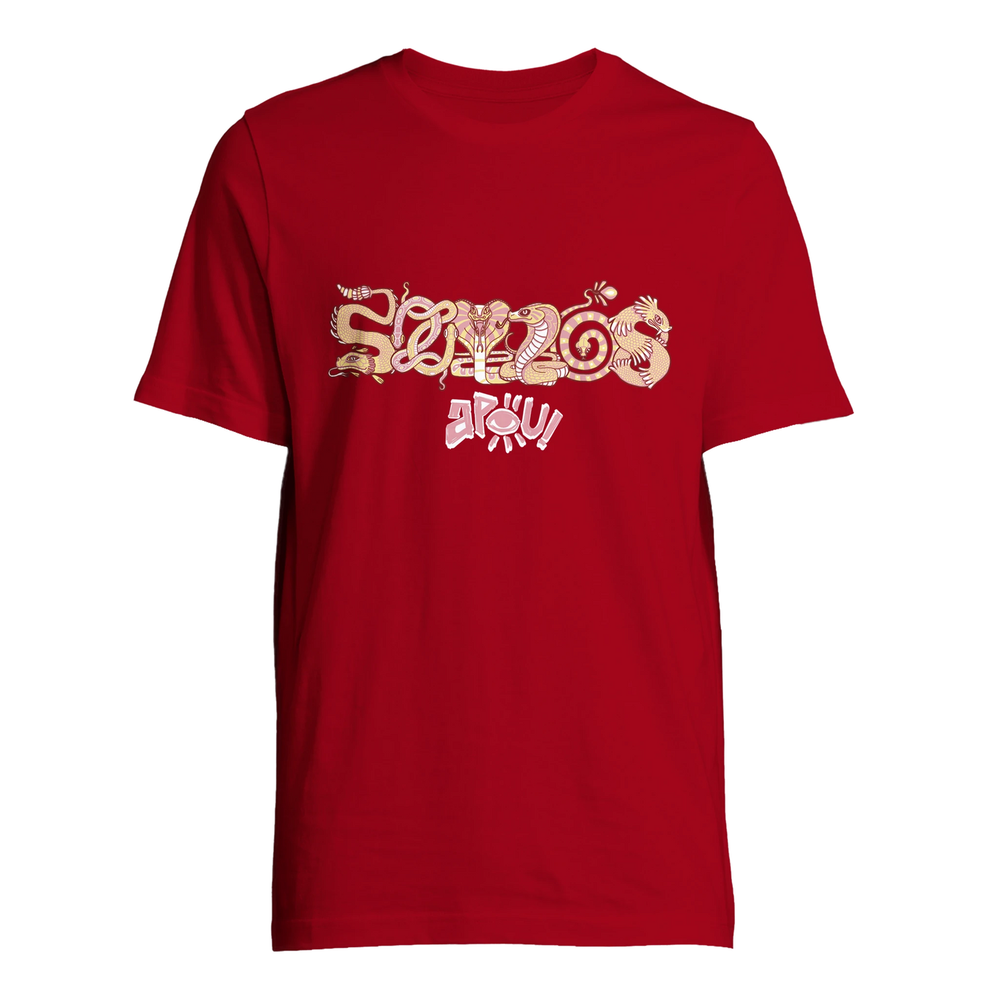 T-shirt au design d'APOU SHINY – Famille des Serpents en Clan - un jeu de cartes familial plein de malice et de stratégie - Editeur : NO ONE GAMES