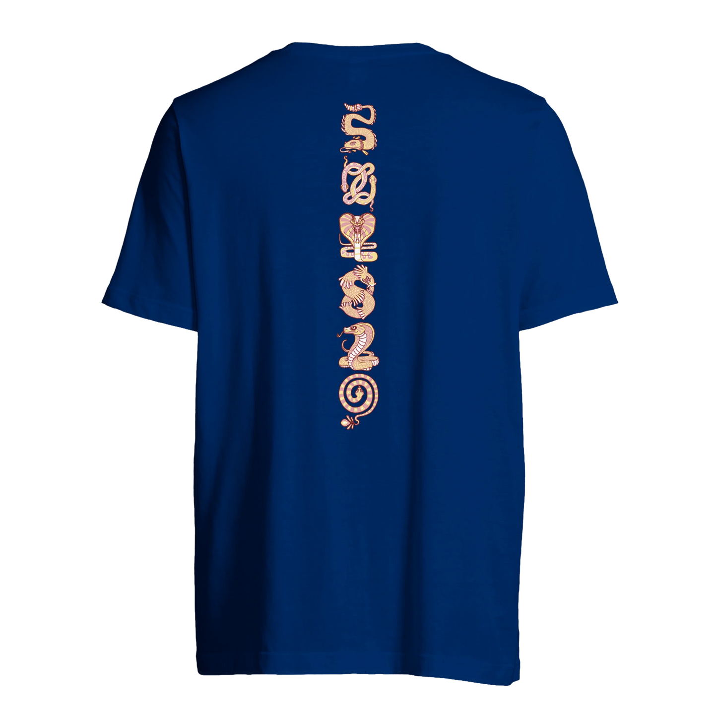 T-shirt au design d'APOU SHINY – Famille des Serpents en Totem - un jeu de cartes familial plein de malice et de stratégie - Editeur : NO ONE GAMES