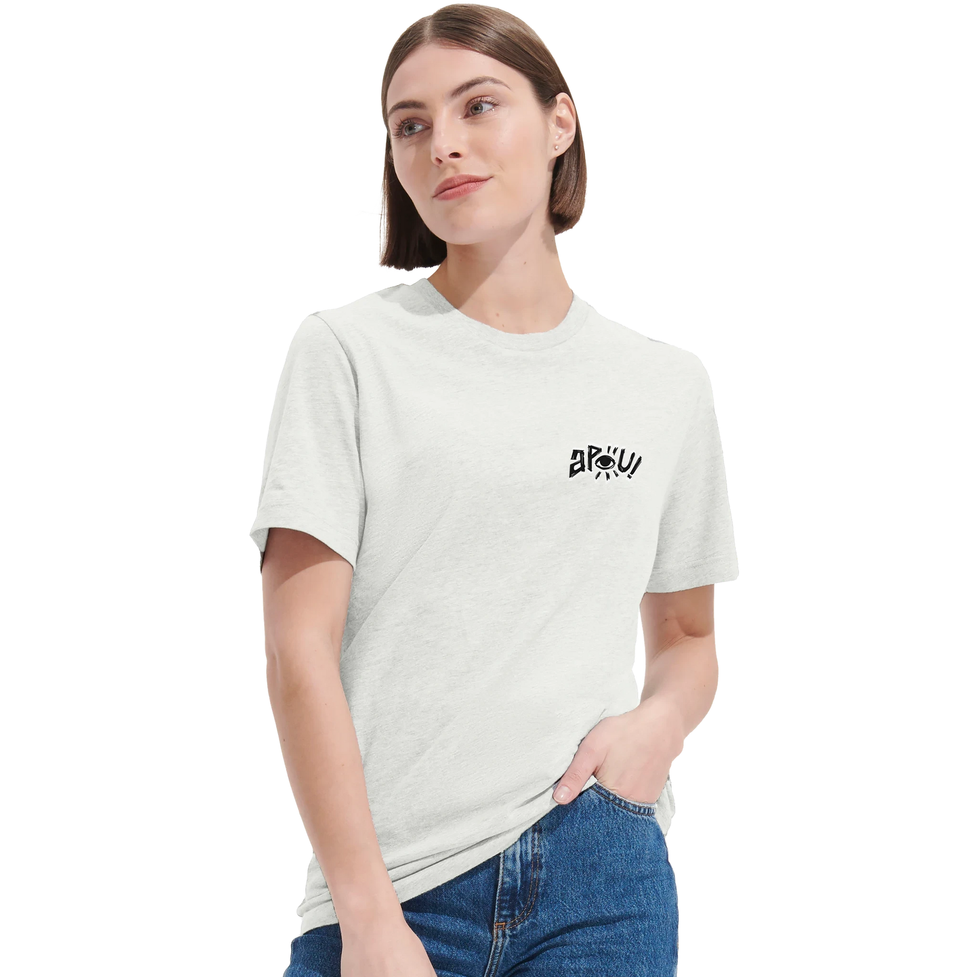 T-shirt au design d'APOU SHINY – Famille des Oiseaux en Totem - un jeu de cartes familial plein de malice et de stratégie - Editeur : NO ONE GAMES