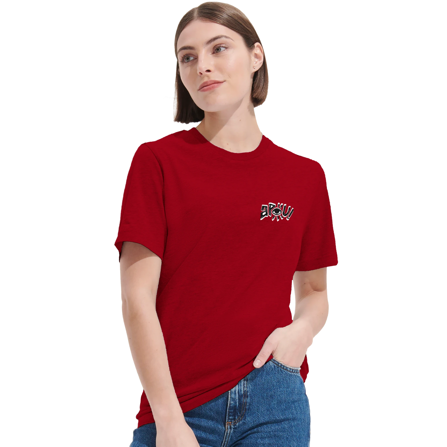 T-shirt au design d'APOU SHINY – Famille des Serpents en Totem - un jeu de cartes familial plein de malice et de stratégie - Editeur : NO ONE GAMES