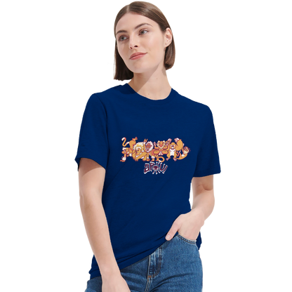 T-shirt au design d'APOU SHINY – Famille des Singes en Clan - un jeu de cartes familial plein de malice et de stratégie - Editeur : NO ONE GAMES