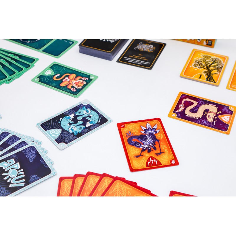 APOU SHINY – un jeu de Gilles Beaumé illustré par Lucile Mathieu - un jeu de cartes familial plein de malice et de stratégie - Editeur : NO ONE GAMES