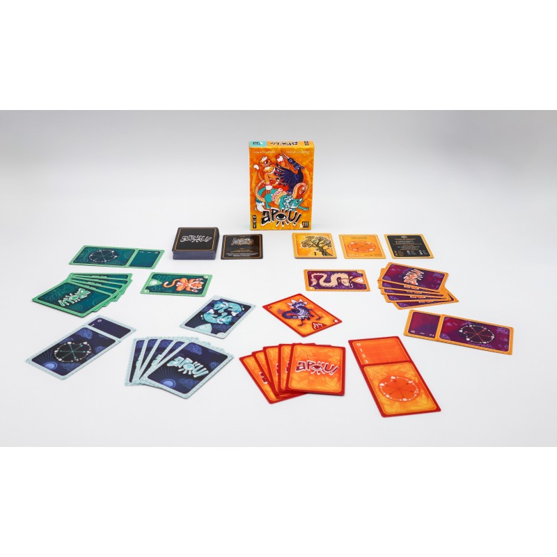 APOU SHINY – un jeu de Gilles Beaumé illustré par Lucile Mathieu - un jeu de cartes familial plein de malice et de stratégie - Editeur : NO ONE GAMES
