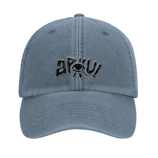 Casquette au design d'APOU SHINY – Logo APOU - un jeu de cartes familial plein de malice et de stratégie - Editeur : NO ONE GAMES