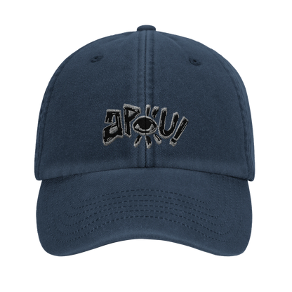 Casquette au design d'APOU SHINY – Logo APOU - un jeu de cartes familial plein de malice et de stratégie - Editeur : NO ONE GAMES