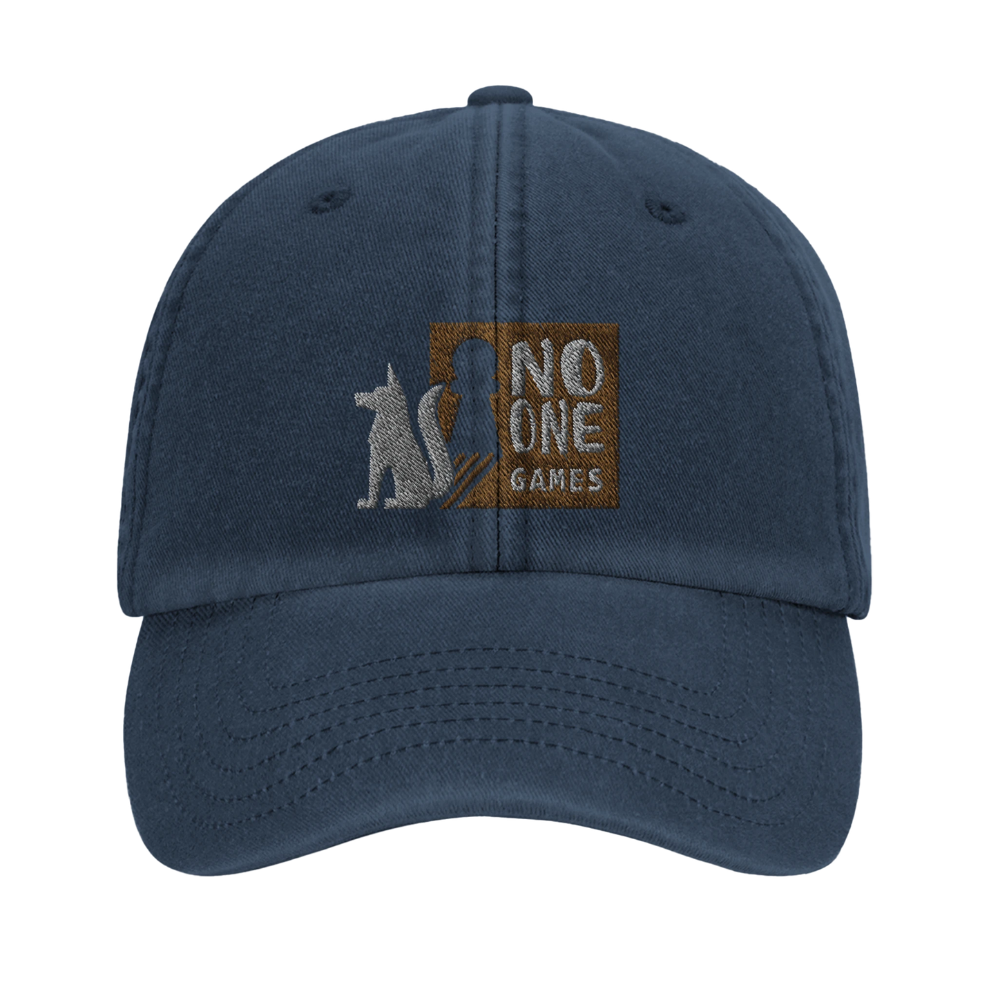 Casquette au design du logo de NO ONE GAMES - Inspiration du loup d'APOU SHINY : un jeu de cartes familial plein de malice et de stratégie