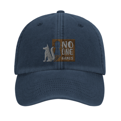 Casquette au design du logo de NO ONE GAMES - Inspiration du loup d'APOU SHINY : un jeu de cartes familial plein de malice et de stratégie