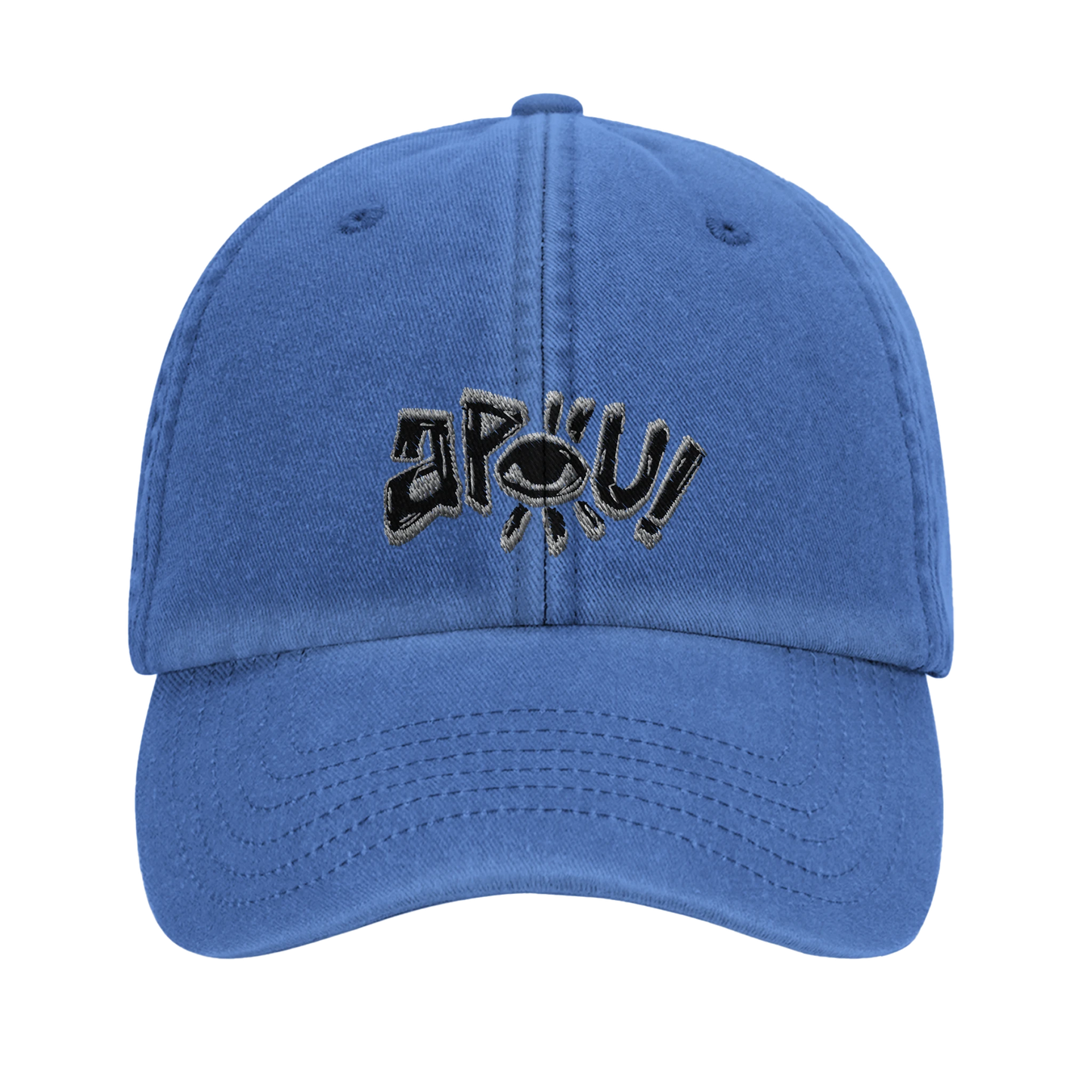 Casquette au design d'APOU SHINY – Logo APOU - un jeu de cartes familial plein de malice et de stratégie - Editeur : NO ONE GAMES