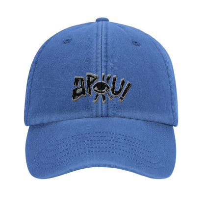 Casquette au design d'APOU SHINY – Logo APOU - un jeu de cartes familial plein de malice et de stratégie - Editeur : NO ONE GAMES