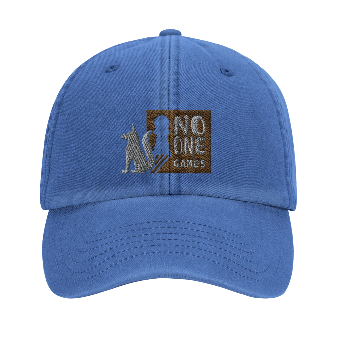 Casquette au design du logo de NO ONE GAMES - Inspiration du loup d'APOU SHINY : un jeu de cartes familial plein de malice et de stratégie