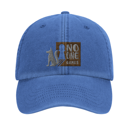 Casquette au design du logo de NO ONE GAMES - Inspiration du loup d'APOU SHINY : un jeu de cartes familial plein de malice et de stratégie