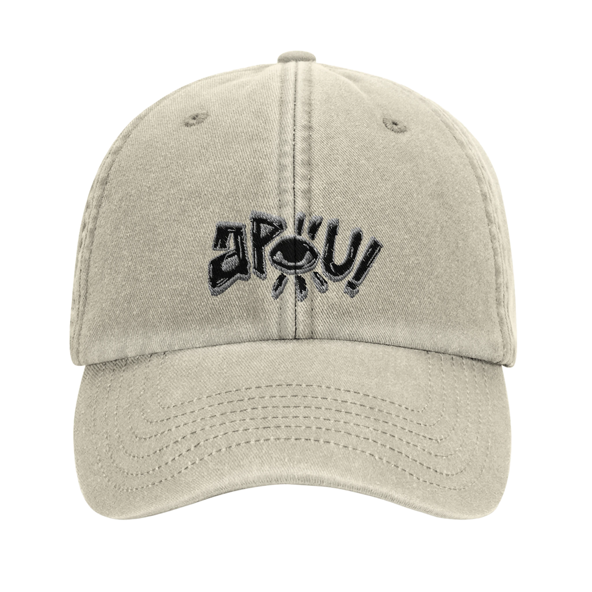 Casquette au design d'APOU SHINY – Logo APOU - un jeu de cartes familial plein de malice et de stratégie - Editeur : NO ONE GAMES