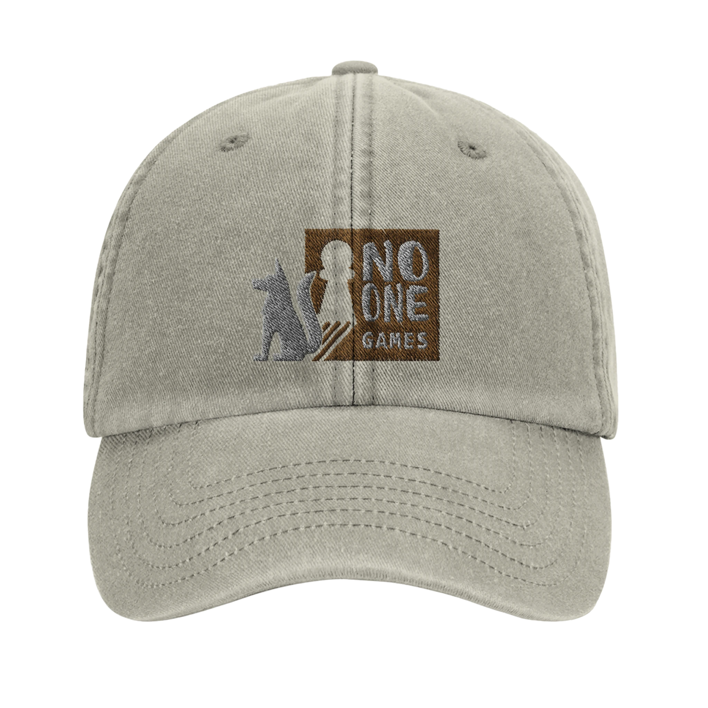 Casquette au design du logo de NO ONE GAMES - Inspiration du loup d'APOU SHINY : un jeu de cartes familial plein de malice et de stratégie