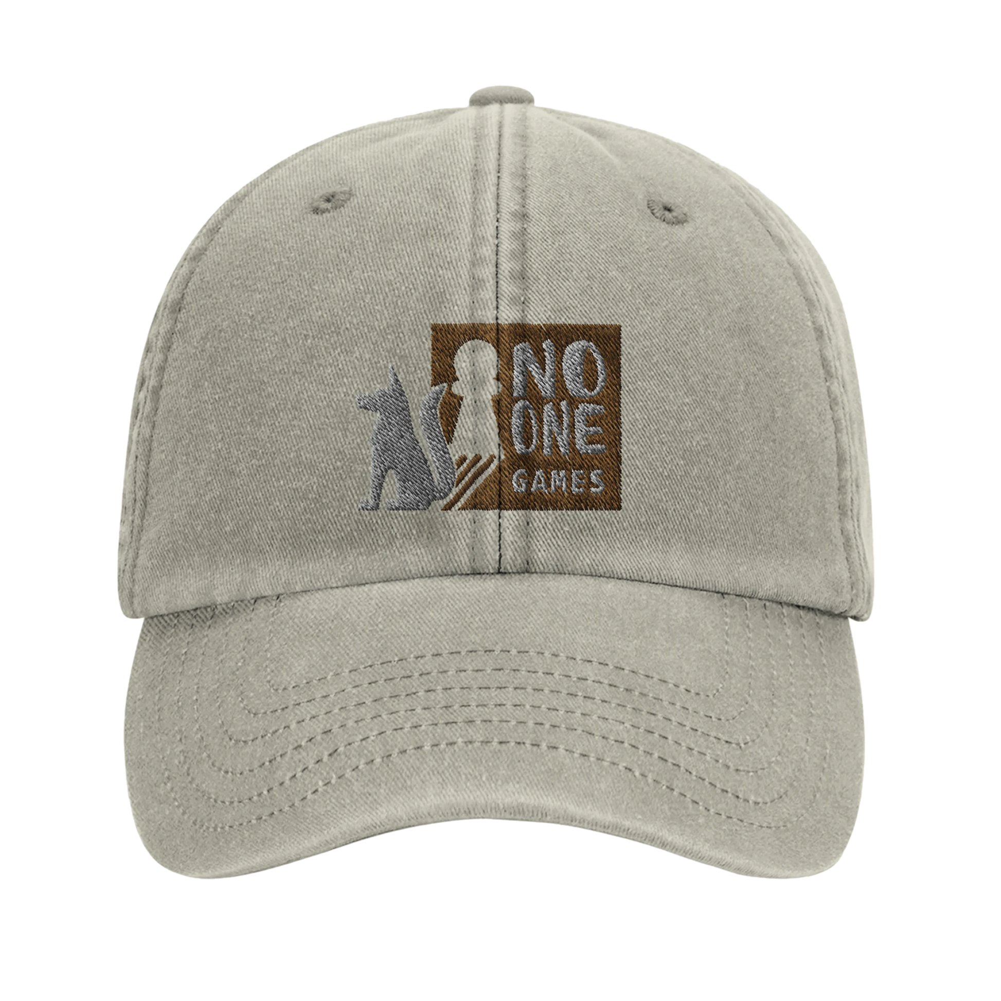 Casquette au design du logo de NO ONE GAMES - Inspiration du loup d'APOU SHINY : un jeu de cartes familial plein de malice et de stratégie