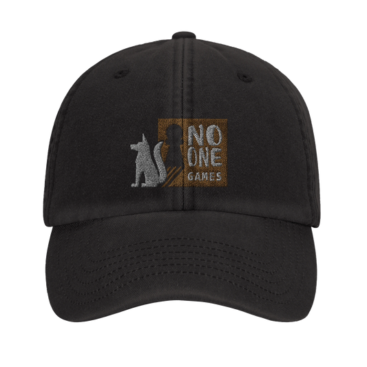Casquette au design du logo de NO ONE GAMES - Inspiration du loup d'APOU SHINY : un jeu de cartes familial plein de malice et de stratégie