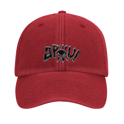 Casquette au design d'APOU SHINY – Logo APOU - un jeu de cartes familial plein de malice et de stratégie - Editeur : NO ONE GAMES