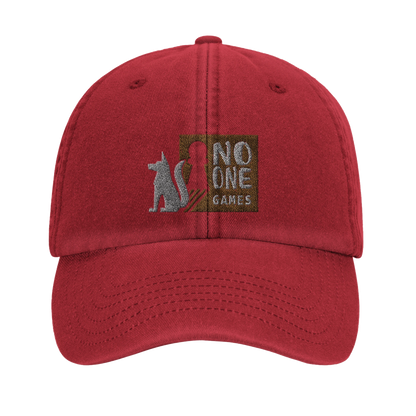 Casquette au design du logo de NO ONE GAMES - Inspiration du loup d'APOU SHINY : un jeu de cartes familial plein de malice et de stratégie