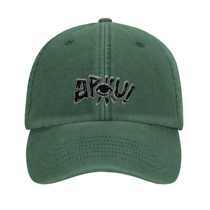 Casquette au design d'APOU SHINY – Logo APOU - un jeu de cartes familial plein de malice et de stratégie - Editeur : NO ONE GAMES